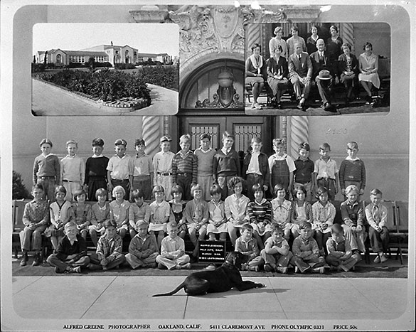 Students with dog